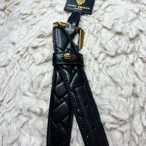 Kurt Geiger Black and Gold Eagle head L-Xl